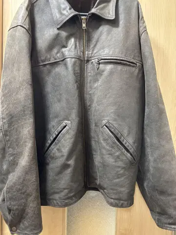 가죽 자켓 브라운