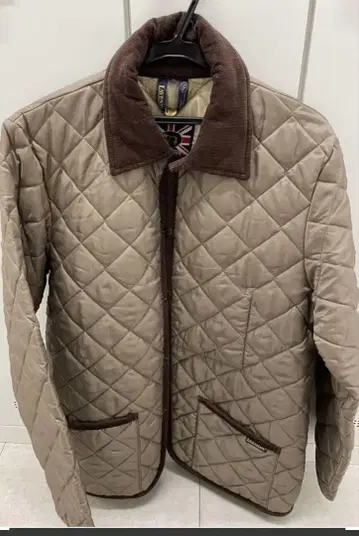 LAVENHAM 퀼팅 자켓 베이지
