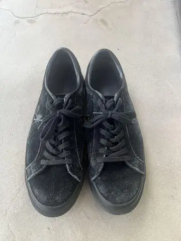 CONVERSE 와 스타 스웨이드 스니커즈 블랙