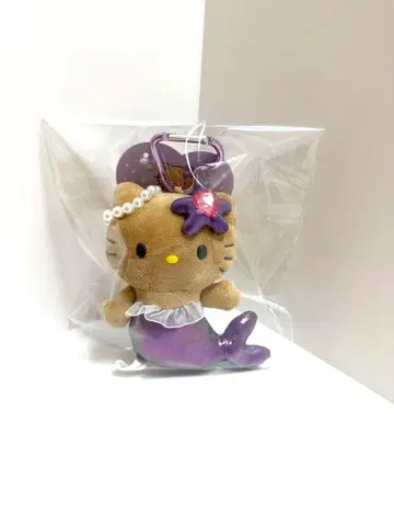 새상품 일광화상 키티 판타지 마스코트 키링 머메이드 퍼플