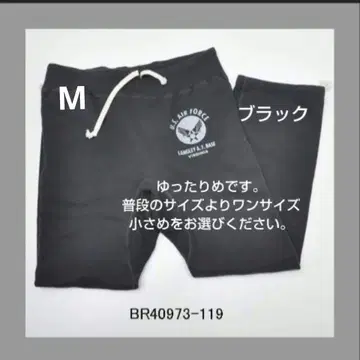 블랙 M 버즈릭슨 BR40973 U.S.AIR FORCE 스웨트 팬츠
