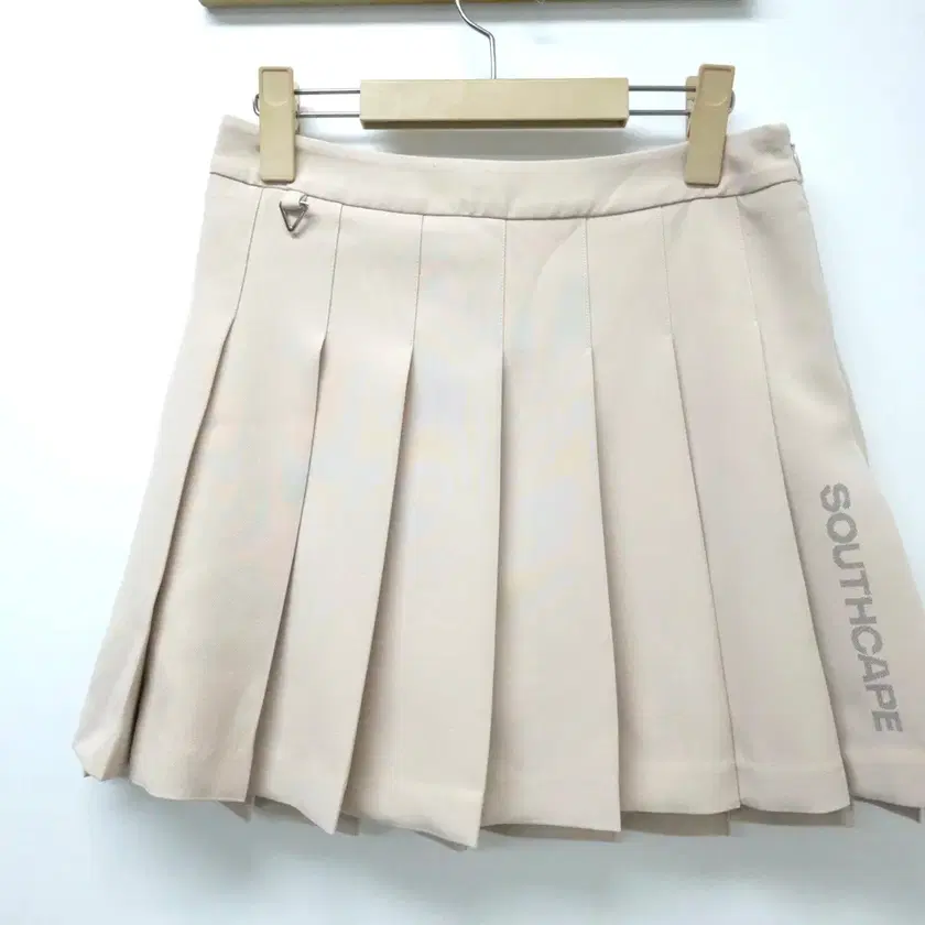 SOUTH CAPE GOLF ベージュ プリーツ スカート サウスケープ パターン