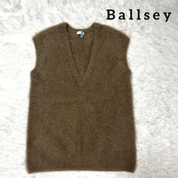 [ Ballsey ] 보르지 울 100% 오버 사이즈 베스트 V넥