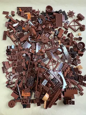LEGO 브라운 블록 MIX 690그램