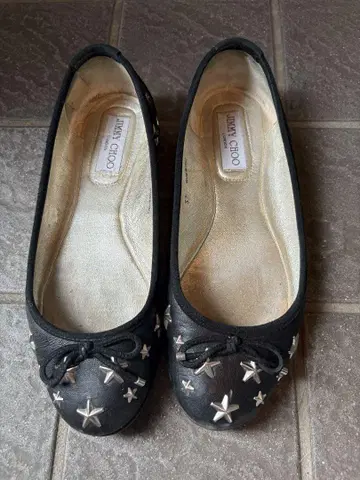 지미추 블랙 플랫슈즈