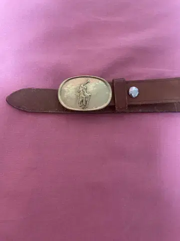 랄프 로렌 버클 가죽 벨트