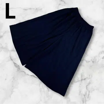여성용 하프 팬츠 L 네이비