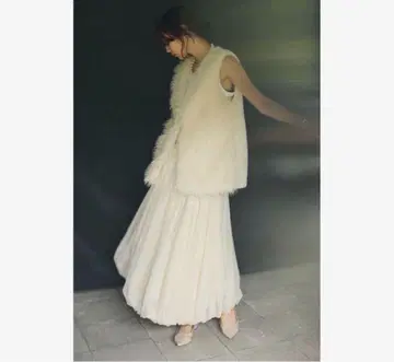 푸들 샤기 인조 모피 베스트 아나이 개럴개런트 스타일