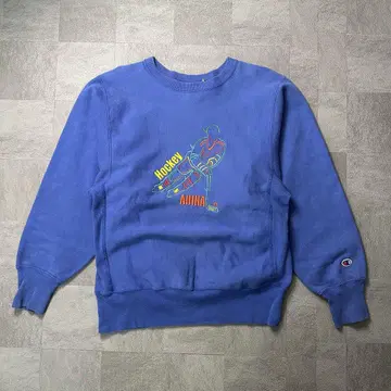 90s Champion 리버스 위브 멕시코제 맨투맨 블루 구제 의류
