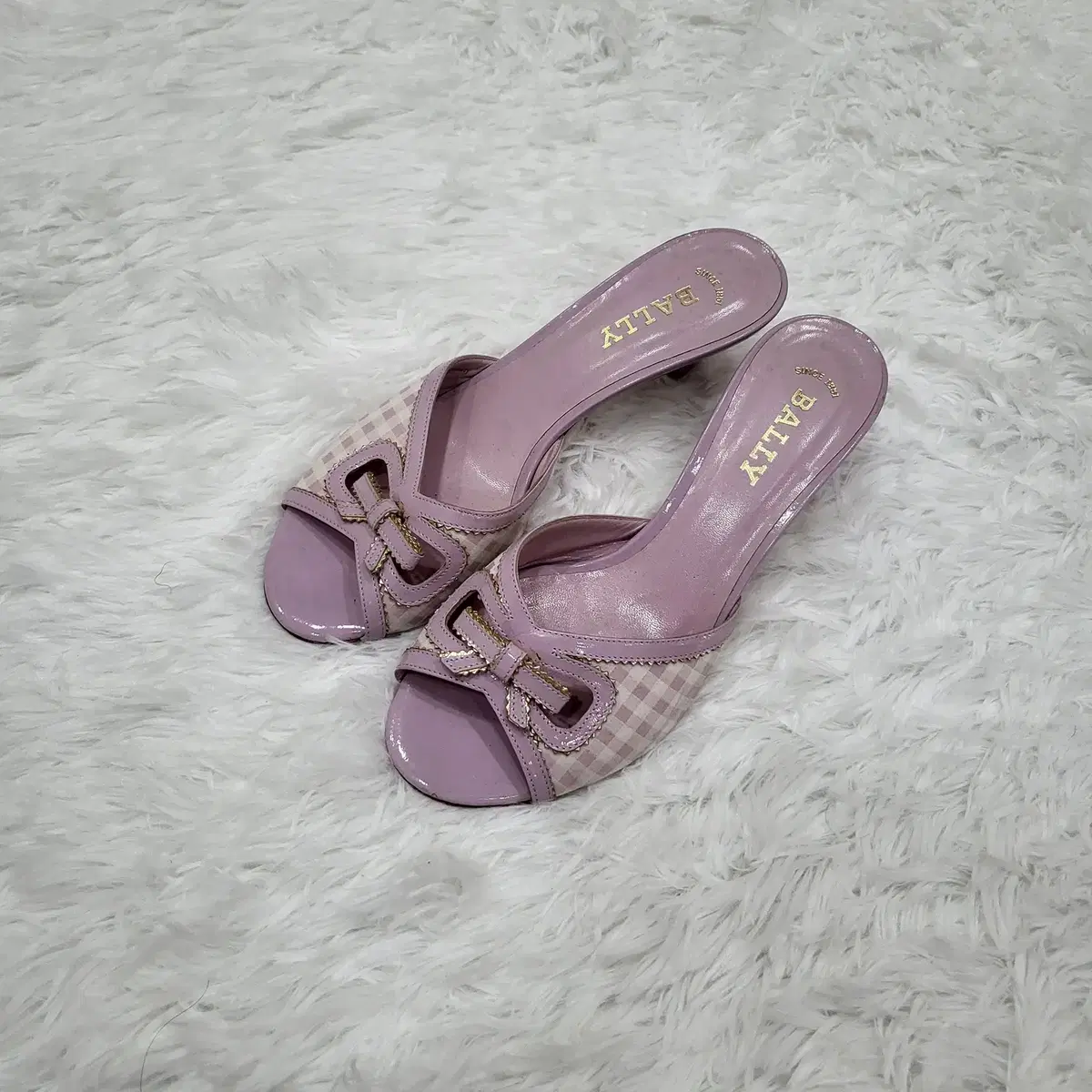 Bally 240 Ribbon Open Toe Mule Sandals