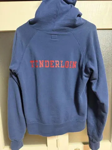 사이즈 XS 텐더 로인 TENDERLOIN 네이비 지퍼 후드티