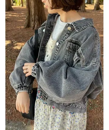 10/10 가격 인하 케미컬 워시 데님 G자켓 사만사 모스모스
