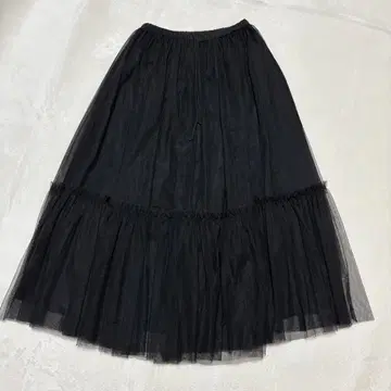 y091013 레리움 플레어 스커트 롱 블랙 F
