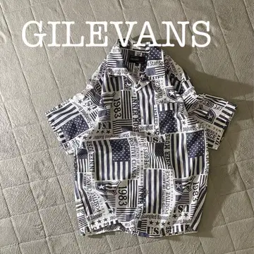 A1773 GILEVANS 미국 성조기 디자인 반팔 셔츠