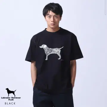 사이토 류 x 래브라도 리트리버 콜라보T셔츠 블랙XL