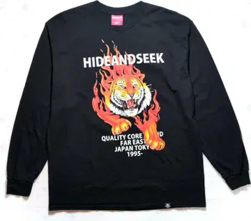 H&S L/S TEE BLK L TIGER 미사용 박스 택 하이드&시크