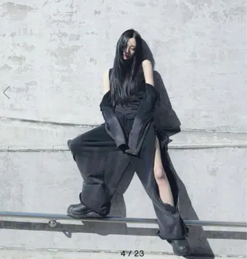 melt the lady long slit pants