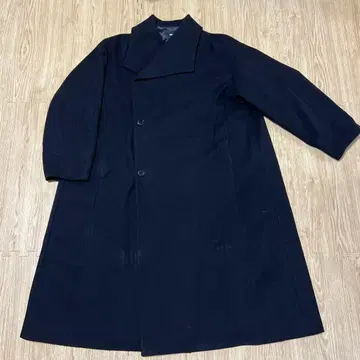 HARE 블랙 더블 버튼 오버사이즈 코트
