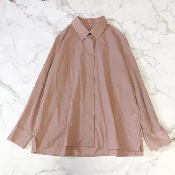 2024 AW 마가렛호웰 플라이 플래킷 셔츠 페일 핑크 II