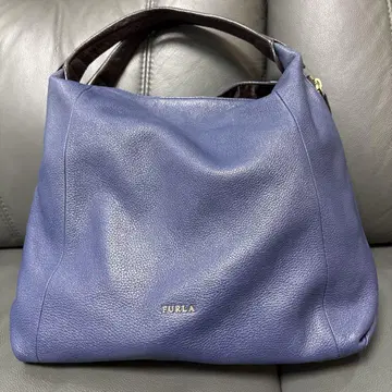 FURLA 보라색 가죽 숄더백