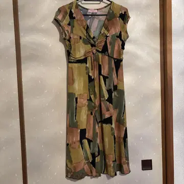 FIFILLES PARIS 반팔 무릎 기장 원피스