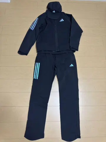 adidas 우비 상하의 세트 M 사이즈 레인 캡 블랙