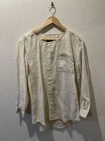 린넨 셔츠 풀오버 빈티지