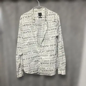 Armani Exchange 로고 프린트 셔츠 S
