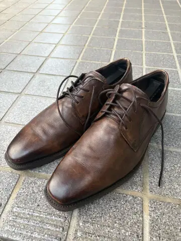 ECCO 브라운 드레스 레이스업 신발