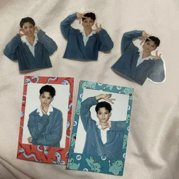 사이키 하루쿠 류구조 류튜브 미니 포토 카드 스티커