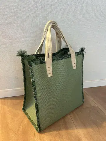 a vacation 그린 토트백