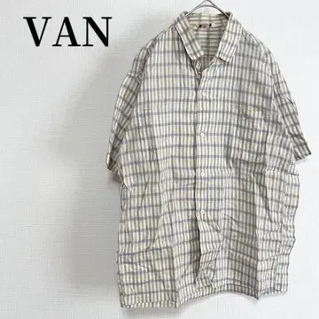 VAN 셔츠 레트로 빈티지 코디 캐주얼 아이보리