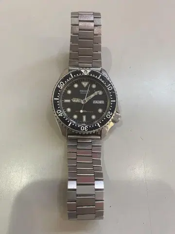 SEIKO 6458-6000 세이코 다이버 데이데이트 손목시계 쿼츠