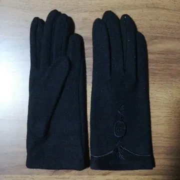 블랙 자수 장갑 박스 포함