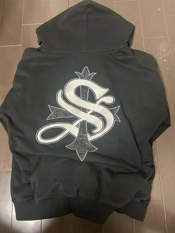 supplier 블랙 후디 후드티 큐빅