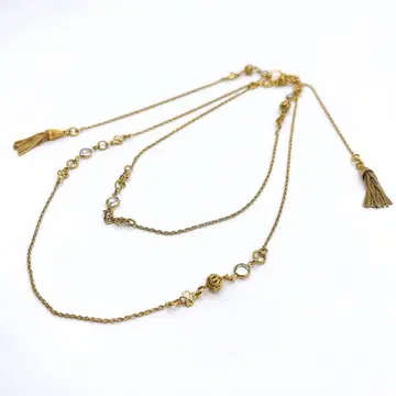GAS BIJOUX 가스 비쥬 골드 목걸이 프린지 태슬