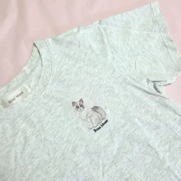 Rose Muse cat embroidery 티셔츠 팝업 한정판