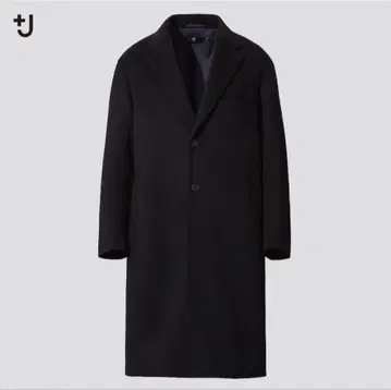 +J UNIQLO 캐시미어 블렌드 오버 사이즈 체스터 코트