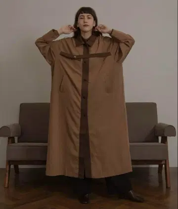 lawgy 새상품 브라운 트렌치코트 프리 사이즈
