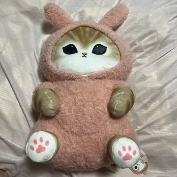 mofusand 토끼 후드 부착 봉제 인형