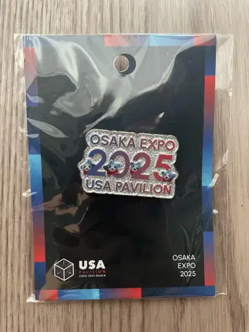 오사카 간사이 만박 미국관 만박 한정판 핀 배지 EXPO2025 스파크