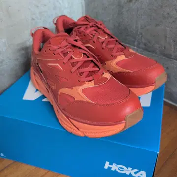 미사용 HOKA CLIFTON L GTX 고어텍스 오렌지