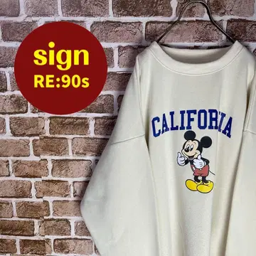 디즈니 미키마우스 프린트 맨투맨