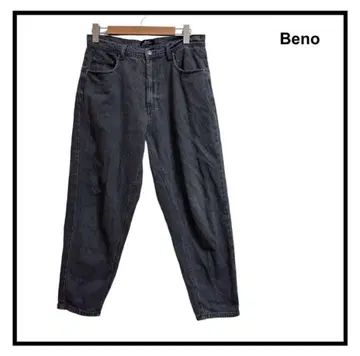 Beno 블랙 데님 팬츠 청바지 남성용 팬츠 M 사이즈