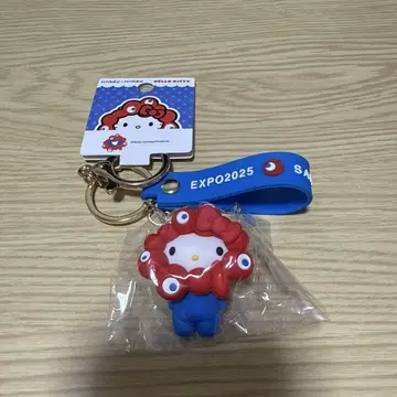 오사카 간사이 엑스포 산리오 먀쿠먀쿠 헬로키티 변신 키링