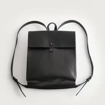 SACK RUCKSACK 블랙 가죽 백팩