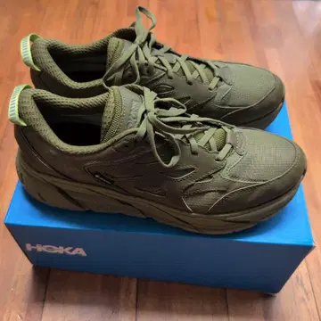 미사용 HOKA CLIFTON L GTX 고어텍스 올리브