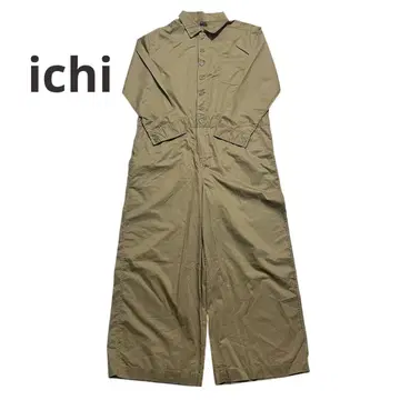 ichi 점프수트 오버롤 카키 팬츠 올리브 셔츠