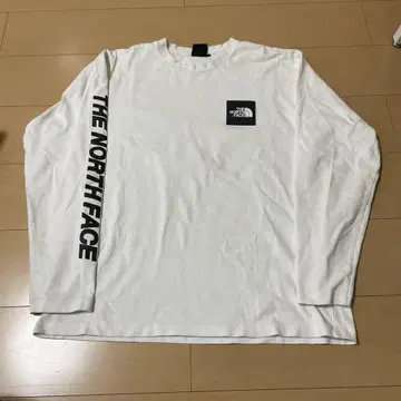 THE NORTH FACE 화이트 긴팔 티셔츠 XL