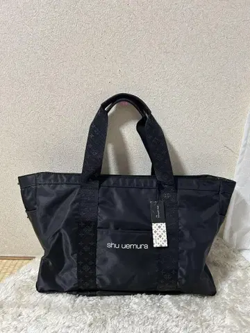 택 포함 새상품 shu uemura x russet 블랙 토트백